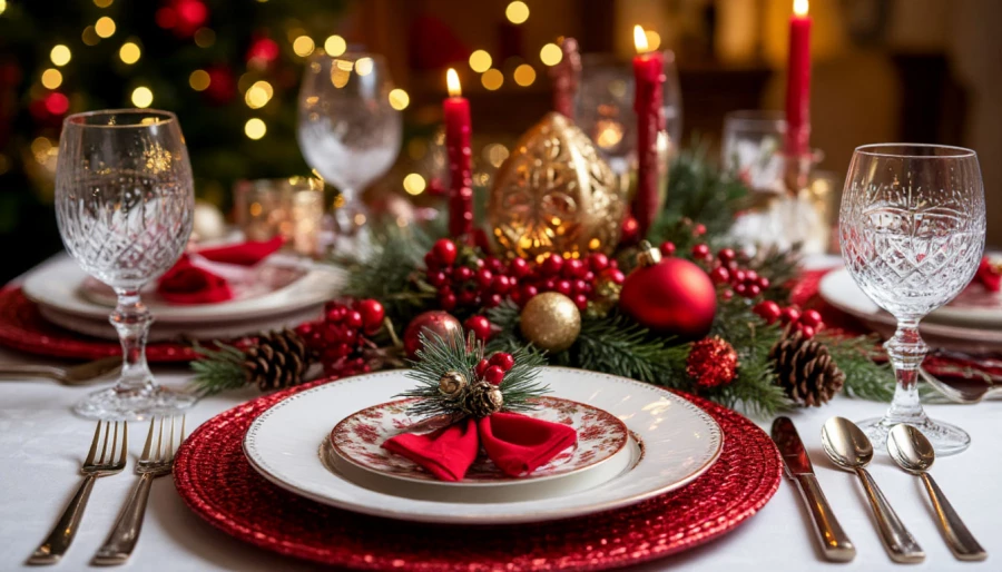 Новый год. Праздничный стол.