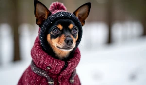 Собака в одежде, той терьер, комбинезон, собака