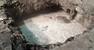 Коммунальная авария в Барнауле на ул. Песчаной, 87а.