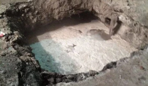 Коммунальная авария в Барнауле на ул. Песчаной, 87а.