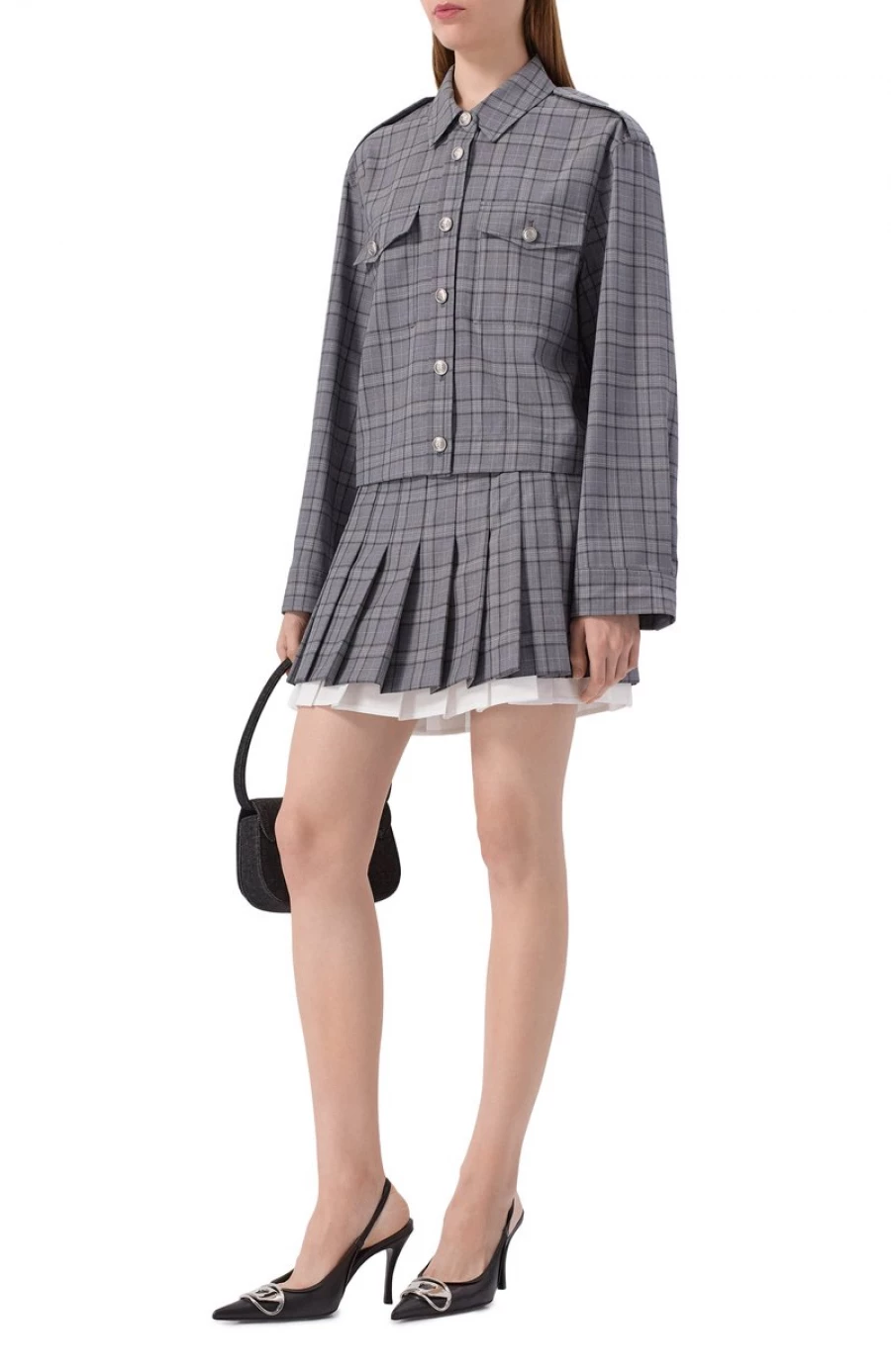 Клетчатая юбка, 67 300 рублей.