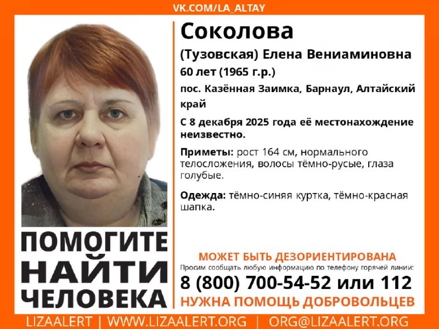 Пропала женщина. 