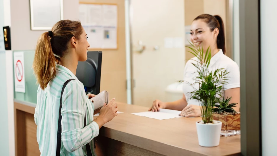 Ресепшн. Регистратура.