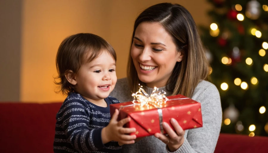 Мама и ребенок. Подарок