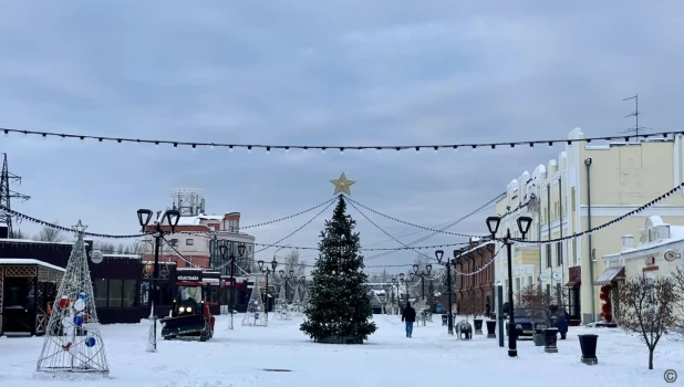 Новогодние городки в Барнауле. 