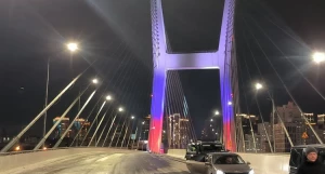 Четвертый мост через Обь в Новосибирске. 