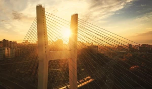 Четвертый мост в Новосибирске. 