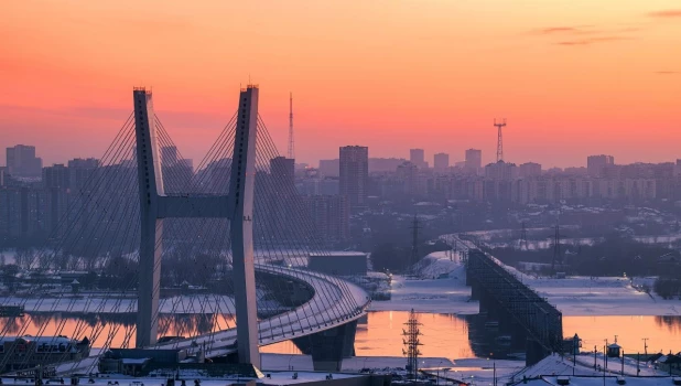 Четвертый мост в Новосибирске. 