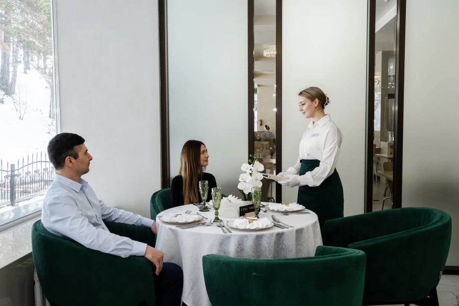 Ресторан санатория.