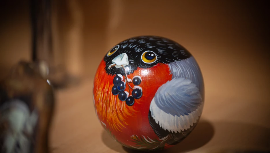 Открытие выставки новогодних игрушек ручной работы в Барнауле.