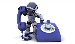 Робот принимает звонки. Автоответчик.