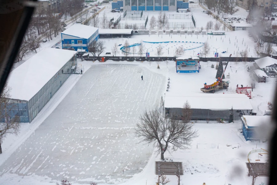 Первый прокат колеса «Солнце Барнаула» в парке «Арлекино».
