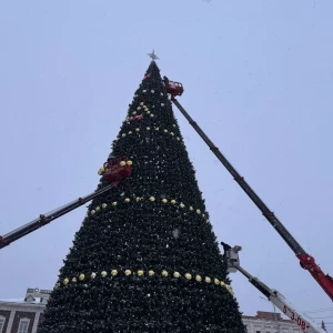 Главная елка в Барнауле на пл. Свободы 2025.