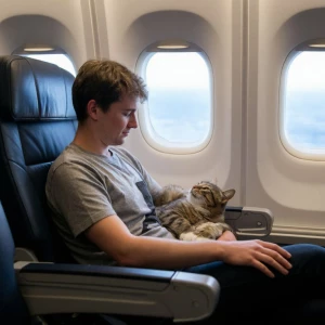 Самолет, перелет, питомец, путешествие
