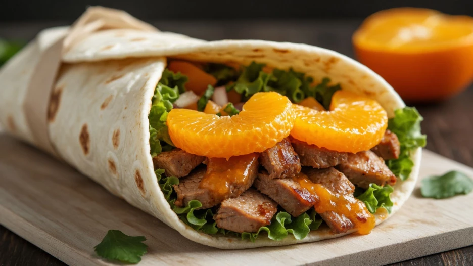 Шаурма с мандаринами