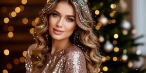 Девушка. Новый год.