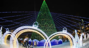 Открытие новогодней елки на пл. Свободы.