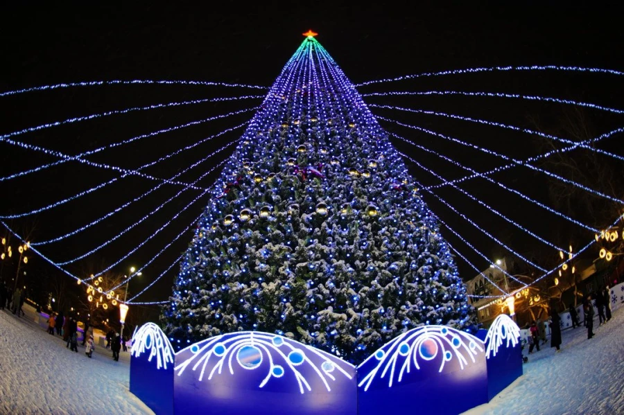 Открытие новогодней елки на пл. Свободы.