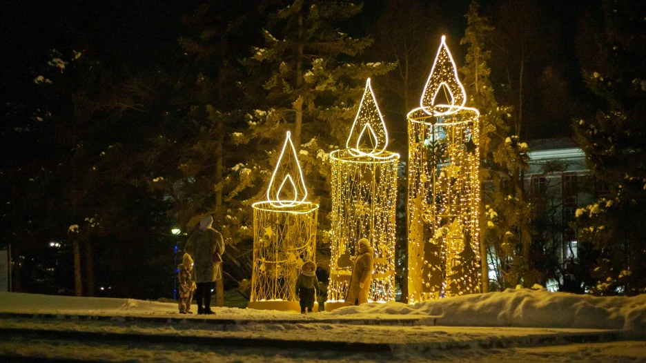 Украшенный Барнаул, 2025 год.