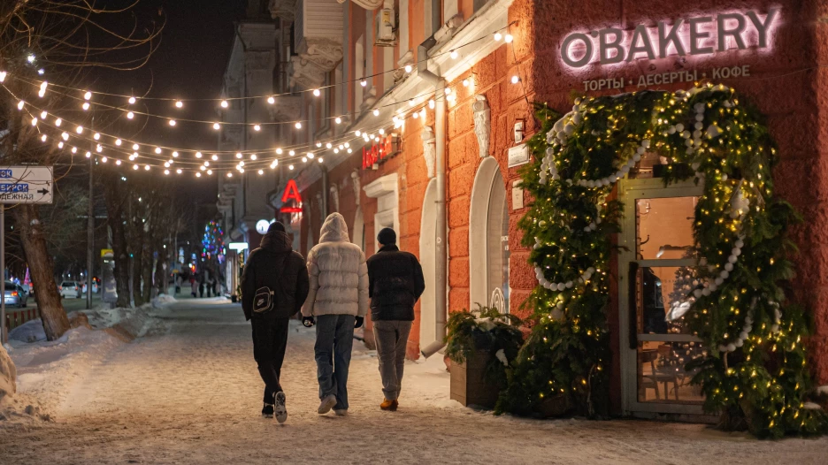 Украшенный Барнаул, 2025 год.