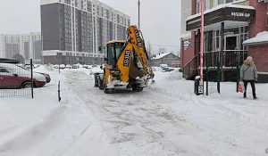 Уборка снега в Барнауле. 