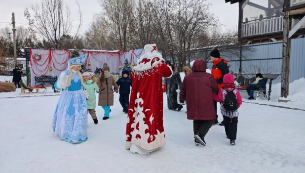 Открытие елки в Барнаульском зоопарке. 