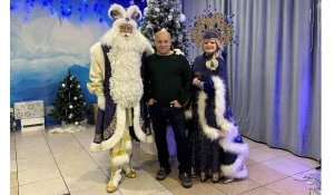 Андрей Замороко в Алтайской резиденции Деда Мороза.