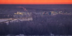 Рассвет в Барнауле 1 января 2025 года.