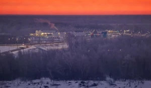 Рассвет в Барнауле 1 января 2025 года.