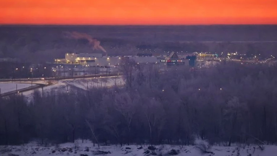 Рассвет в Барнауле 1 января 2025 года.