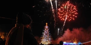 Новогодняя елка в Барнауле.