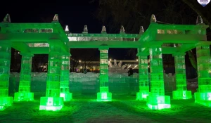 Ледовый городок в Новосибирске.