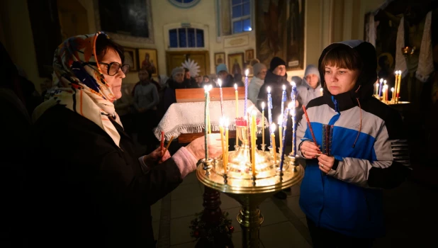 Рождество в Алтайском крае в Покровском соборе 7.01.2026