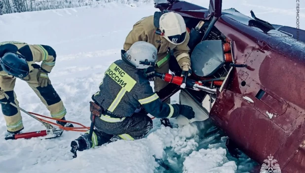 Крушение частного вертолета в Пермском крае