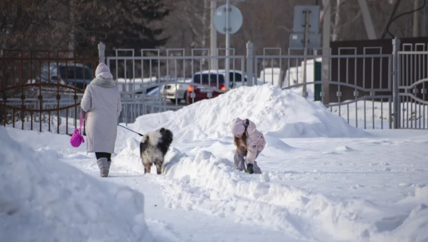 Зима в Барнауле, 2025 год.