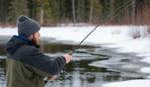 Зимняя рыбалка. Удочка