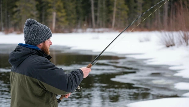 Зимняя рыбалка. Удочка
