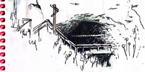 Эскизы художницы Марии Кривцовой к пьесе.