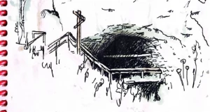 Эскизы художницы Марии Кривцовой к пьесе.