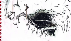 Эскизы художницы Марии Кривцовой к пьесе.