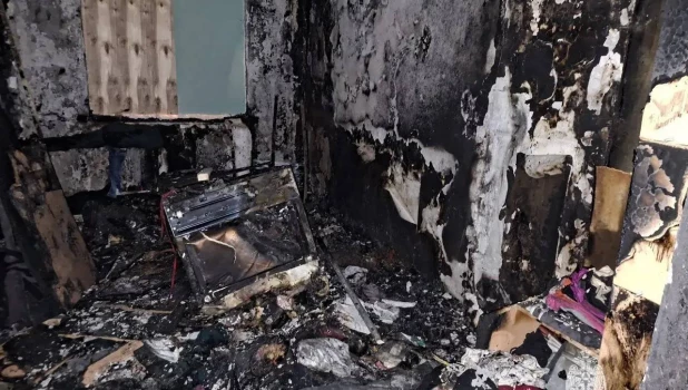 Пожар в Красноярском крае.