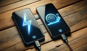 Зарядка смартфона.