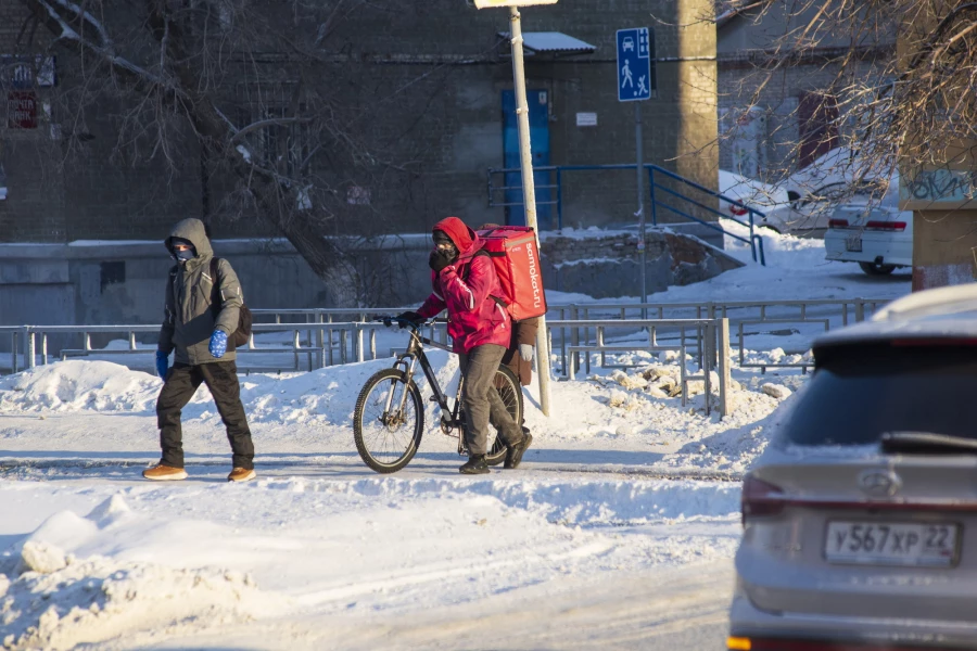 Аномальные морозы в Барнауле, январь 2026. 