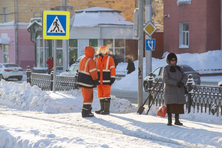 Аномальные морозы в Барнауле, январь 2026. 