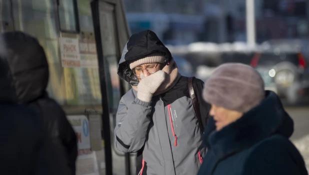 Аномальные морозы в Барнауле, январь 2026. 