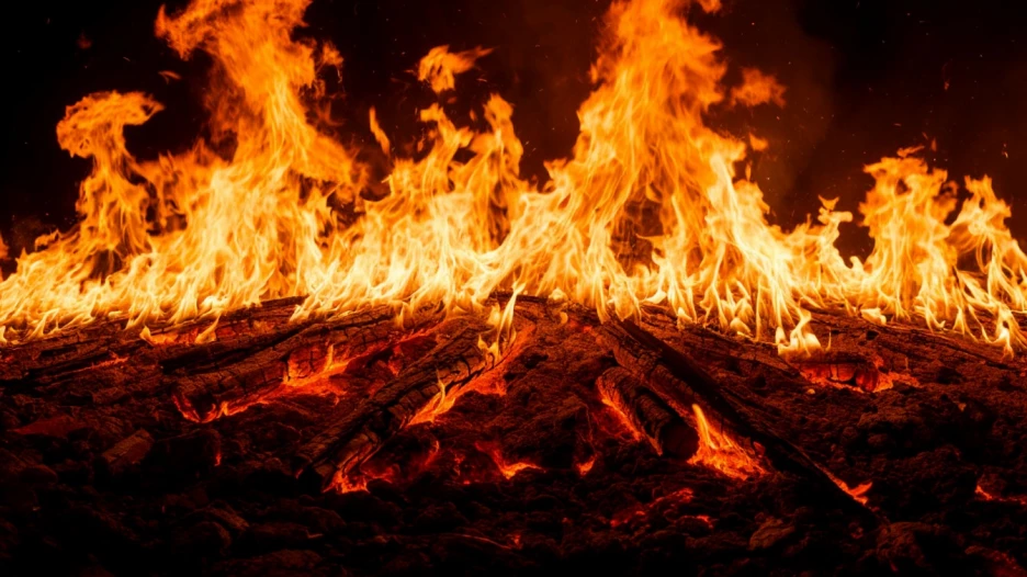 Огонь.