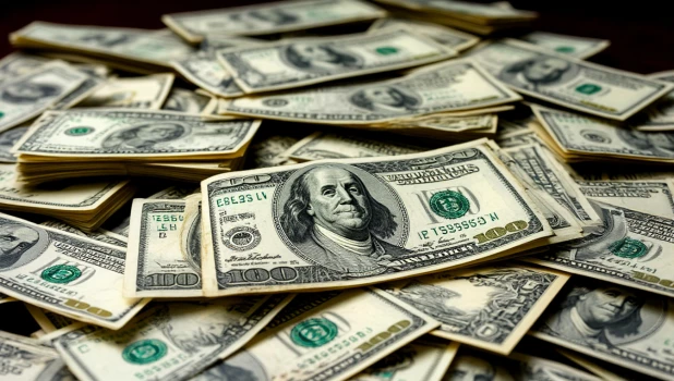 Доллары. Валюта.