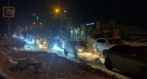 Пробки в Барнауле.