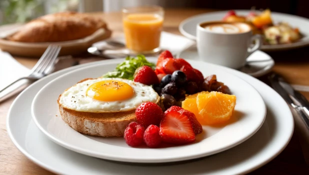 Завтрак. Еда. 