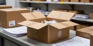 Посылка. Коробка. Упаковка. Пункт выдачи заказов. Маркетплейс. Заказ